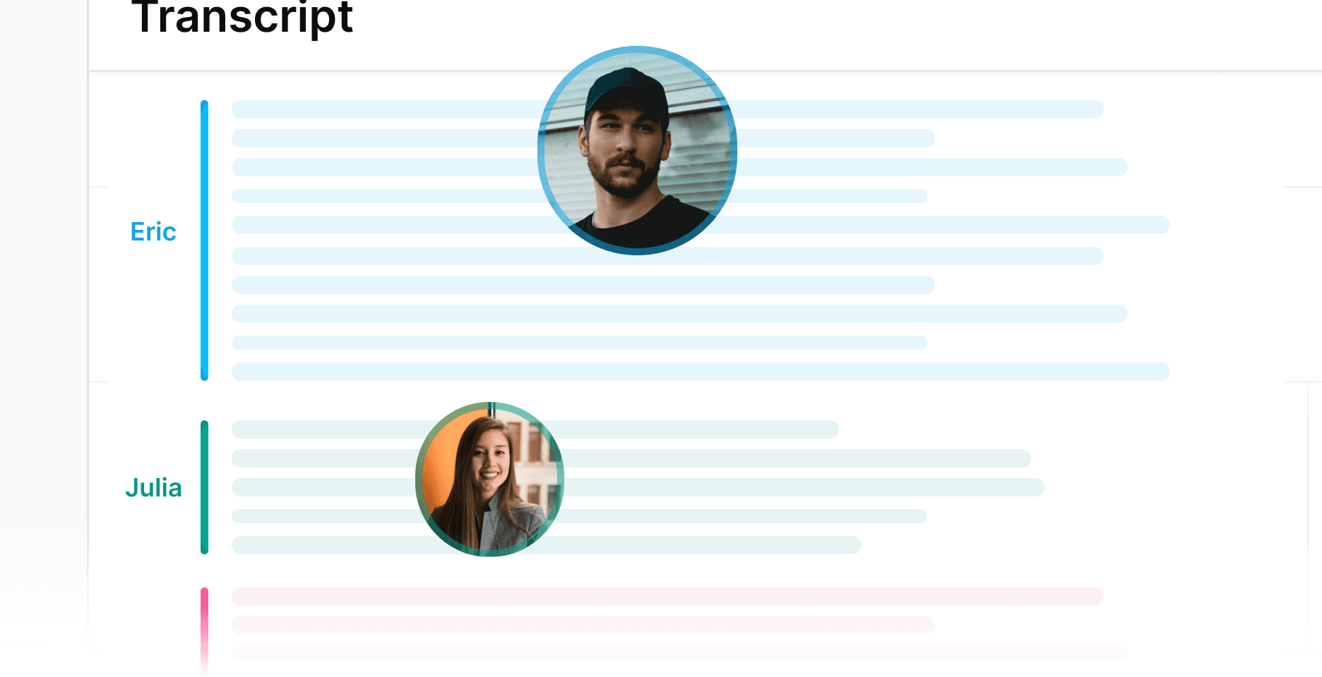 Interview quotes, identified and attributed automatically